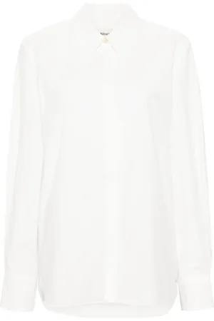 Khaite Pointed-collar cotton shirt
