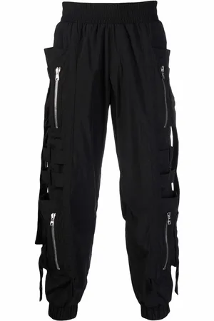 Balmain Zipped-pocket shell joggers