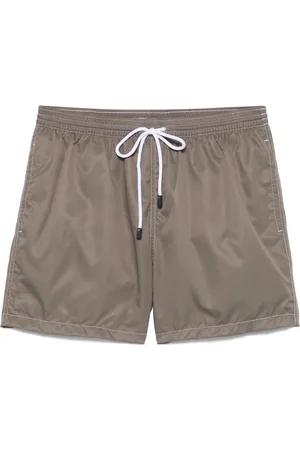 BARBA Drawstring-waist swim shorts