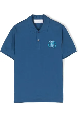 Roberto Cavalli Embroidered-logo cotton polo shirt