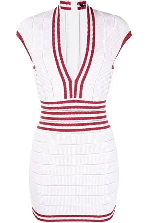 Balmain Ribbed-knit bodycon dress