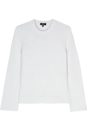 THEORY Long-sleeve boucl?? jumper
