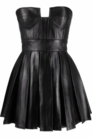 Balmain Cutout detail flared minidress