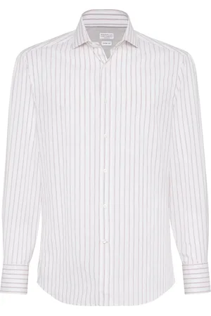 Brunello Cucinelli Striped cotton shirt