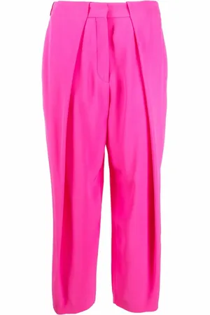 Balmain Pleated high-waisted trousers