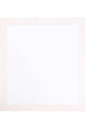 Il gufo Checked-border blanket