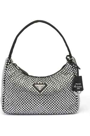 Prada Re-Edition 2000 crystal-embellished mini bag