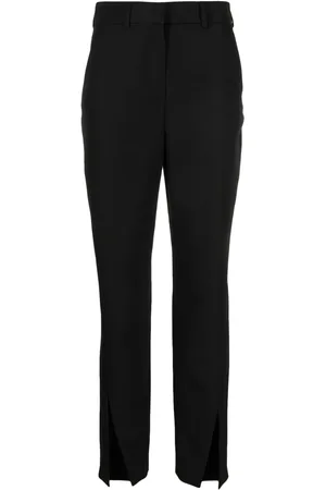 Balmain Slit-detail wool trousers