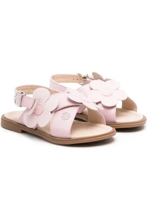 Florens Floral-appliqu?? leather sandals