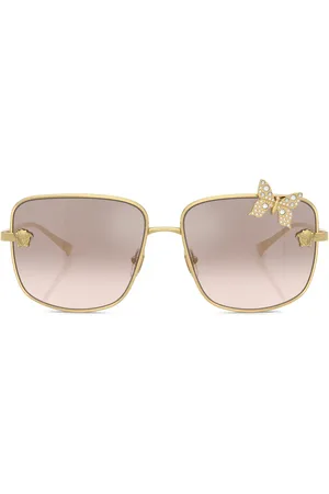 VERSACE Logo-print sunglasses