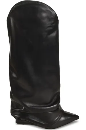 LE SILLA Slouch leather boots