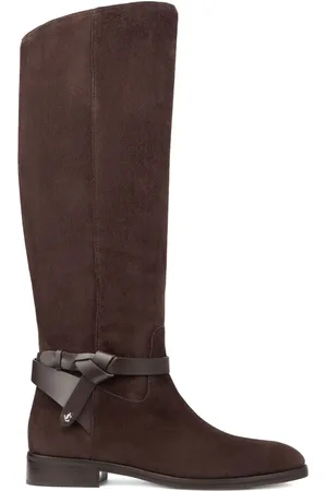 Jimmy Choo Lawton knotted leather strap boots