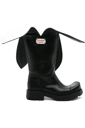 Charles Jeffrey Loverboy 45mm leather flap boots