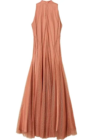 Twin-Set Polka-dot tulle maxi dress