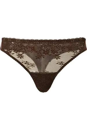 Twin-Set Floral lace thong