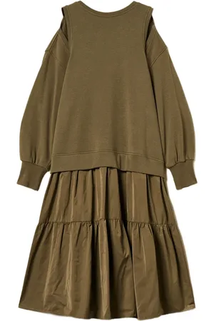 Twin-Set Shoulder cut-out midi dress