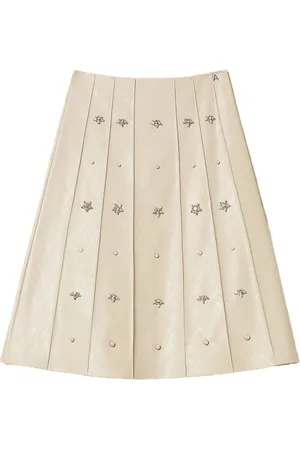 Twin-Set Crystal-embellished midi skirt