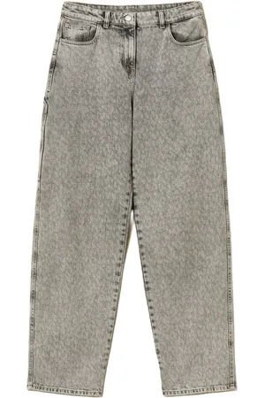 Twin-Set Utility-pocket logo-patch jeans