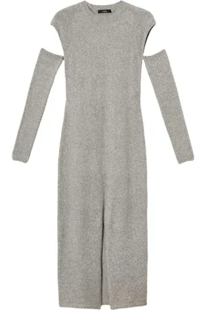 Twin-Set Removable-sleeve midi dress