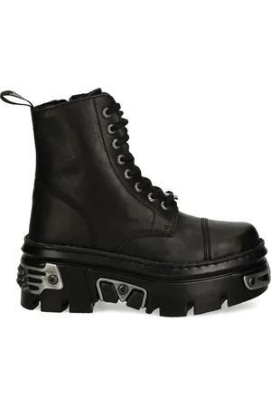 New Rock Lace-up platform combat boots