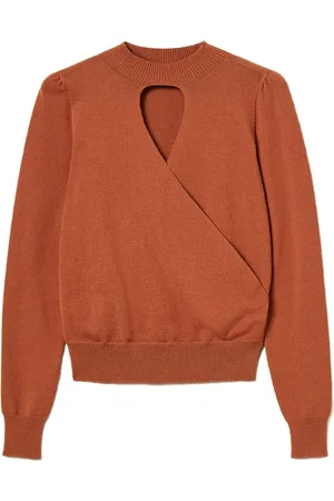 Twin-Set Heart-neckline crossover jumper