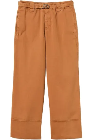 Twin-Set Bull belted cuffed trousers