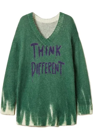 Twin-Set V-neck print sweater
