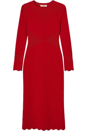 Twin-Set Scalloped-hem knit dress