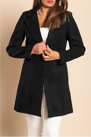 Fenzy Casaco Elegante Com Um Botão