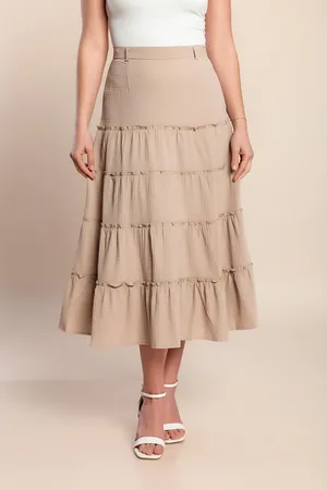 Fenzy Saia Plus Size, Creme