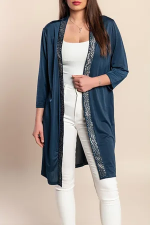 Fenzy Cardigan De Manga Comprida, Azul