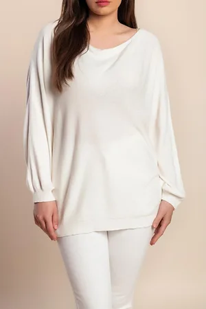 Fenzy Suéter Plus Size Com Renda