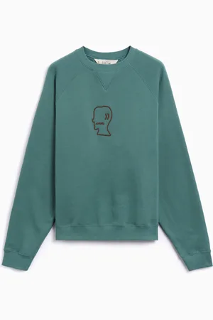 Brain Dead Sweatshirt com logótipo Regular Head Raglan para homem