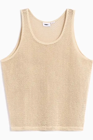 Obey Tank Top Regular Morro Mesh para homem