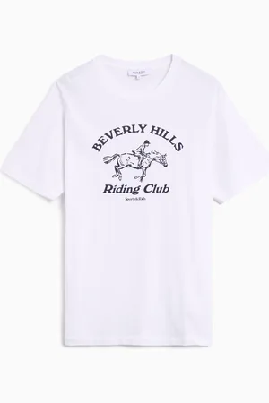 Sporty & Rich T-Shirt Regular BH Riding Club para mulher