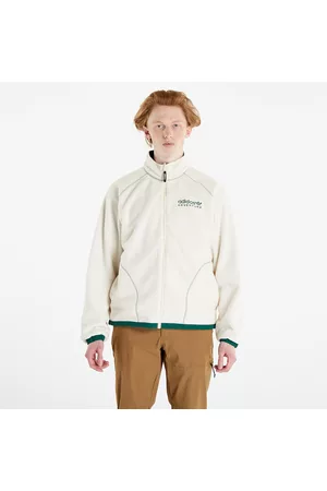 adidas Adidas Adventure Fleece Reversible Polar Half Zip Jacket Wonder White/ Dark Green