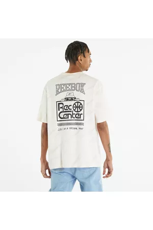 Reebok Homem T-shirts & Manga Curta - Classics Block Party T-Shirt Chalk