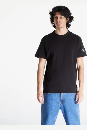 Calvin Klein T-shirt Jeans Badge Waffle Short Sleeve Tee M
