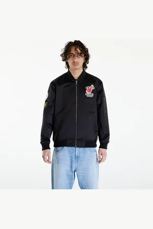 Mitchell & Ness Jacket NBA Lightweight Satin Bomber Vintage Logo Heat M