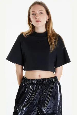 Reebok T-shirt Washed Cropped Tee L