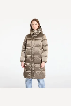 Calvin Klein Jacket Jeans Shiny Satin Puffer Coat L
