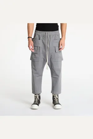Rick Owens Pants Woven Creatch Cargo Cropped Drawstring Pants XL