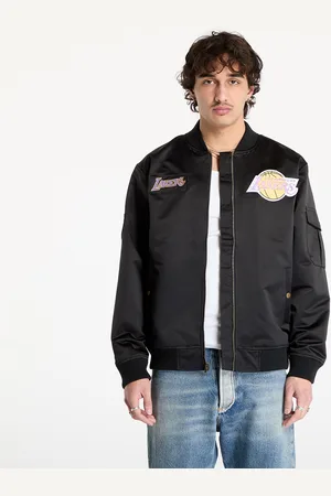 Mitchell & Ness Jacket NBA Team Leader Satin Vintage Logo Lakers Bomber XL