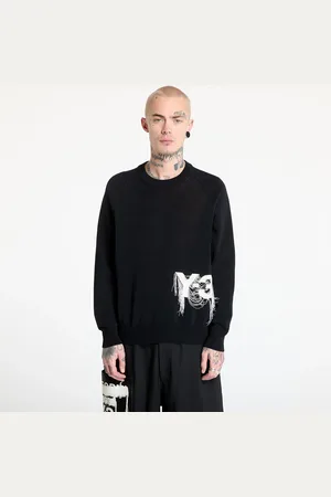 Y-3 Sweater Logo Knit Crew Sweatshirt UNISEX XL