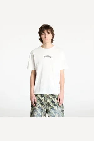 Palm Angels T-shirt Back Curved Logo Slim Tee / L