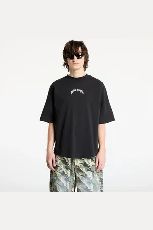 Palm Angels T-shirt Back Curved Logo Oversized Tee / XXL