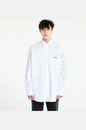 OFF-WHITE Shirt Diag Outl Popl Over Shirt / XL