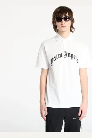 Palm Angels T-shirt Curved Logo Shortsleeve Polo T-Shirt / XXL