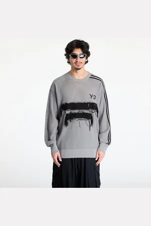 Y-3 Sweater Graphic Knit Crew Sweatshirt M