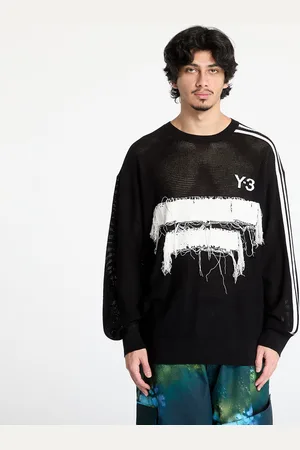 Y-3 Sweater Graphic Knit Crew Sweatshirt UNISEX M